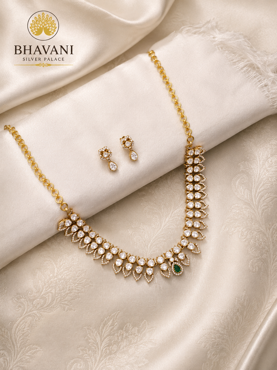 Ananya™ Crystal Teardrop Necklace