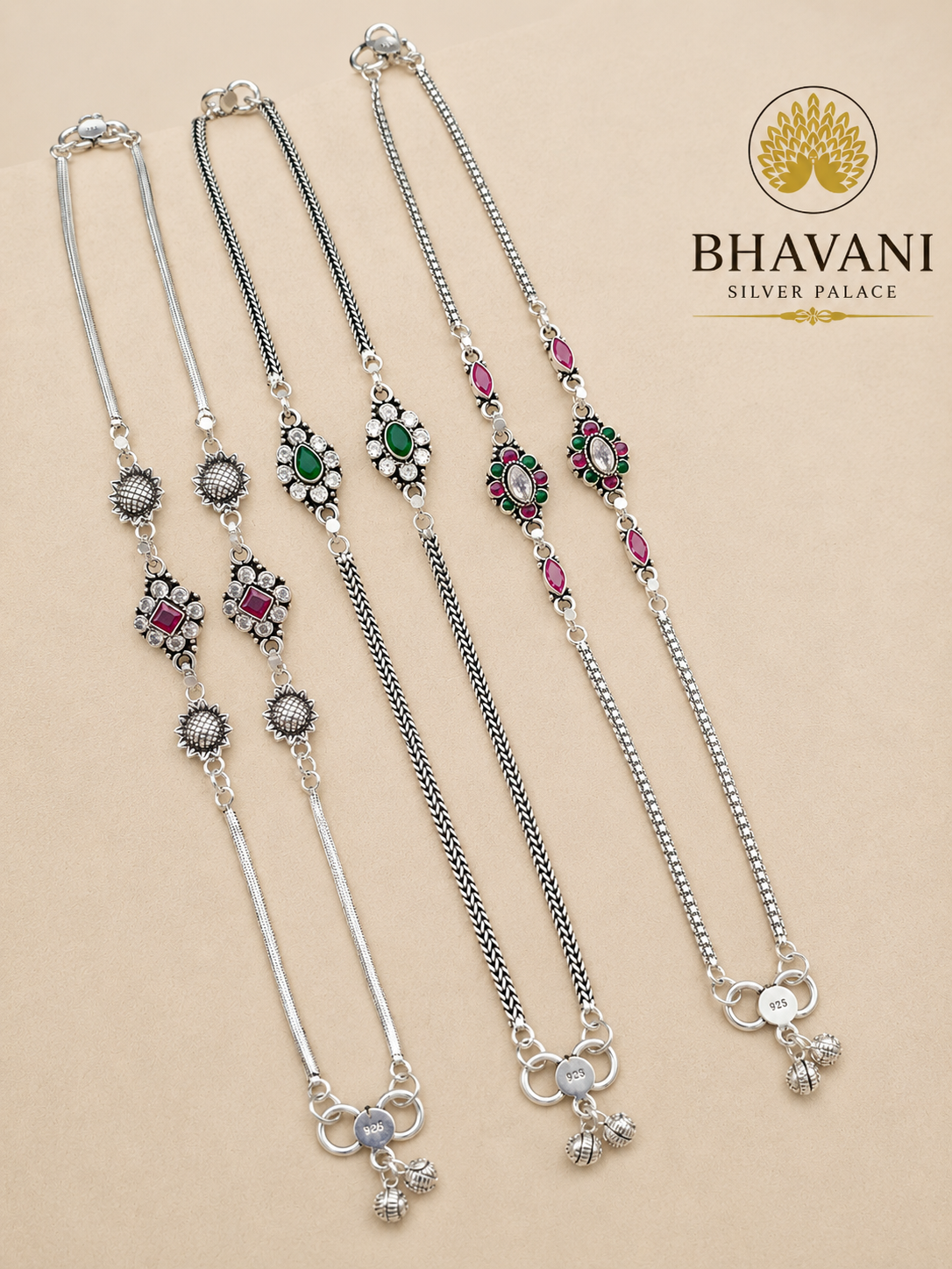 Lavanya™ Multicolor Stone Anklet