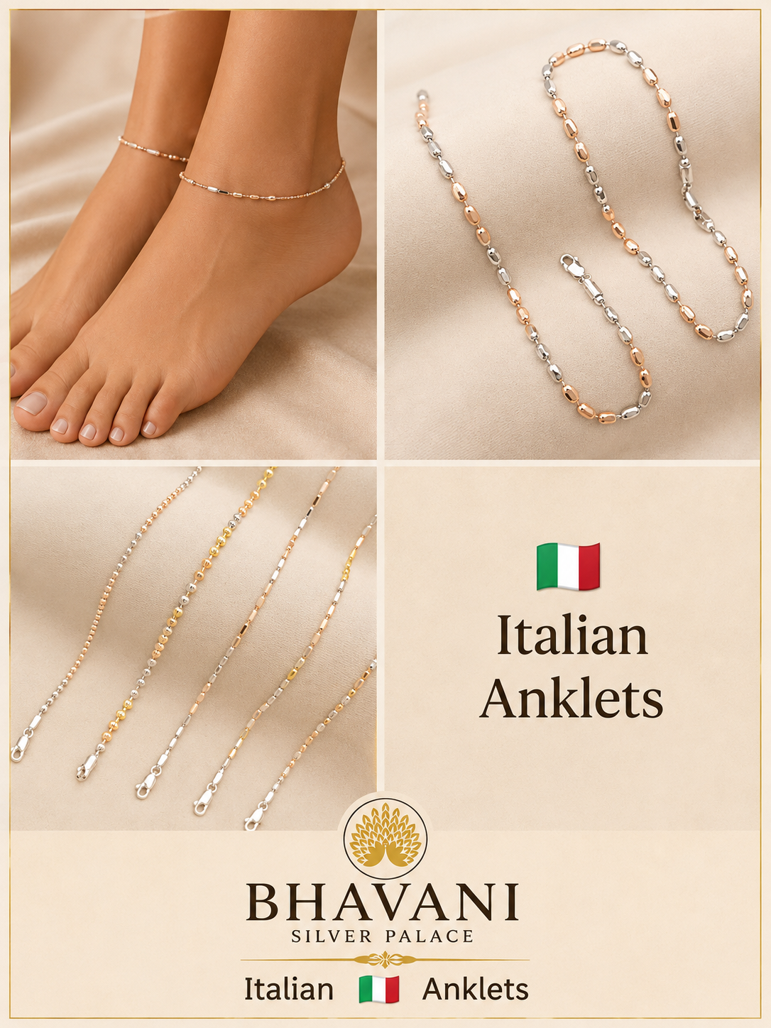Tanisha™ Italian Silver Anklet