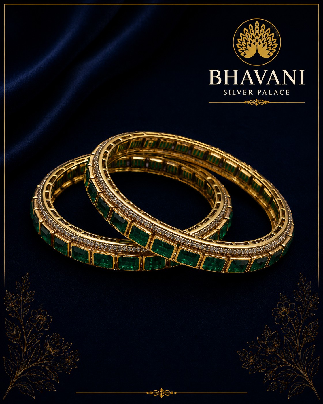Gia™ Emerald Kundan Kada