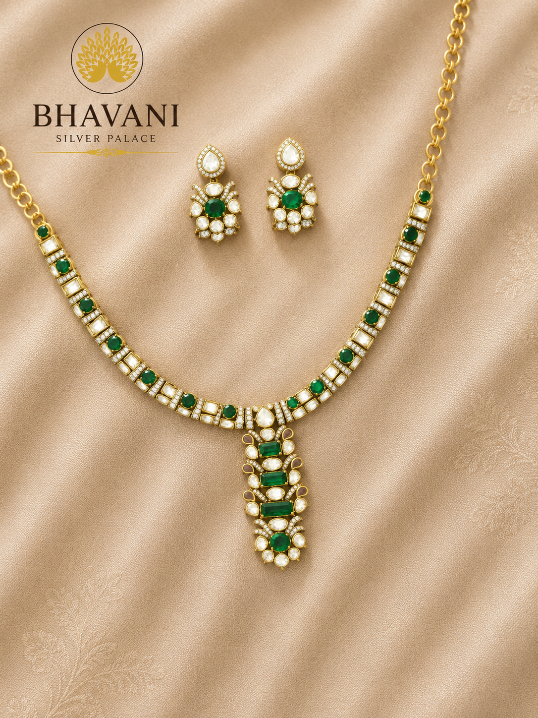 Kiara™ Emerald Drop Necklace