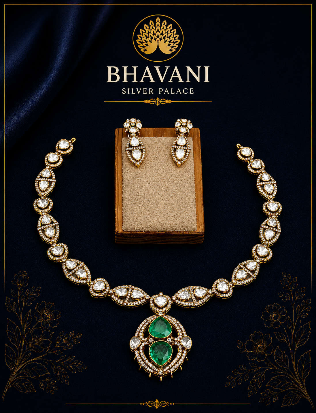 Charu™ Kundan Teardrop Set