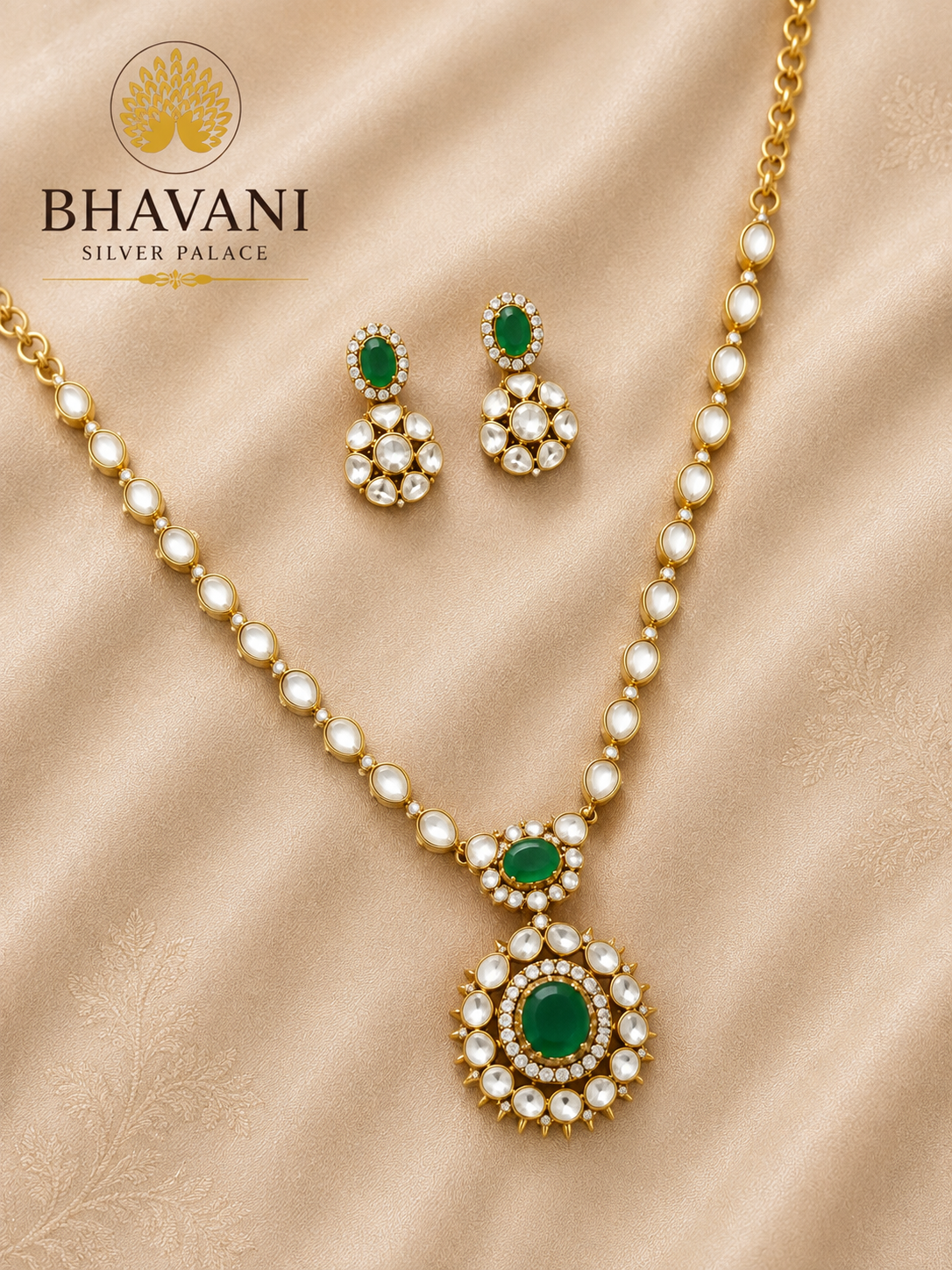 Aditi™ Emerald Pearl Necklace