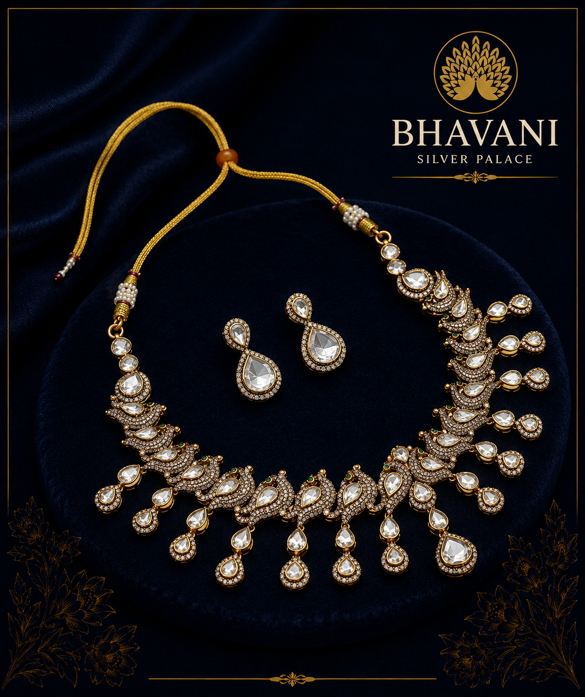 Eshani™ Kundan Drop Set