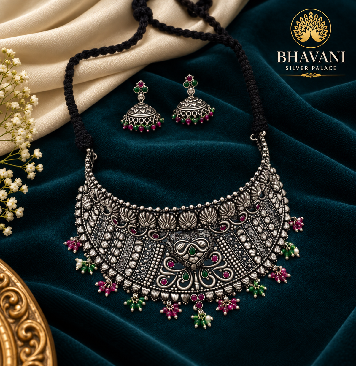 Deepika™ Kundan Floral Set