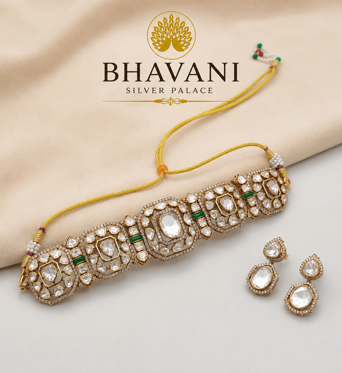 Leela™ Kundan Choker Set